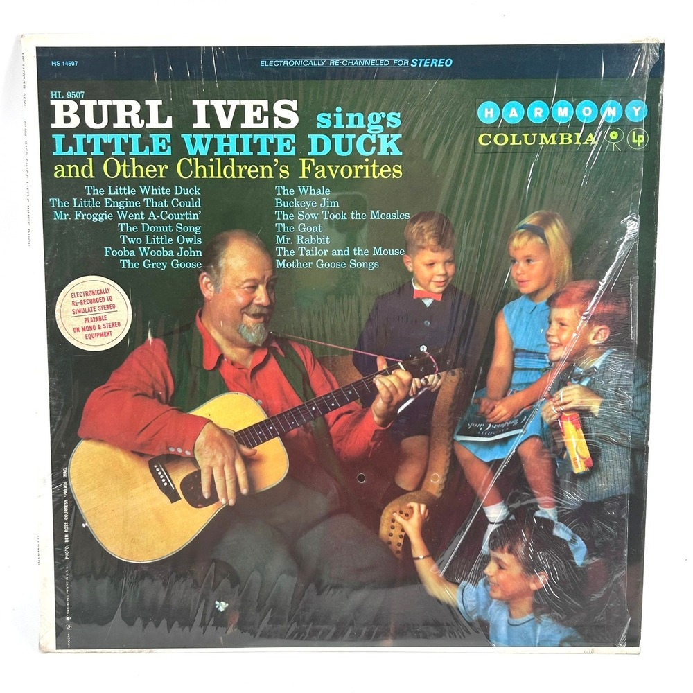 Burl Ives Little White Duck & Other Childrens Favorites Vinyl LP Harmony HS14507